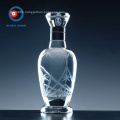 Liquor Bottle White and Blue Porcelain